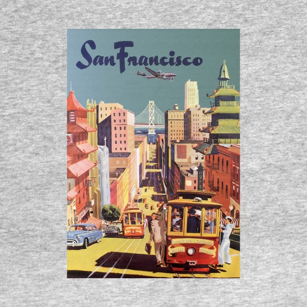 Vintage Travel Poster from San Francisco by MasterpieceCafe